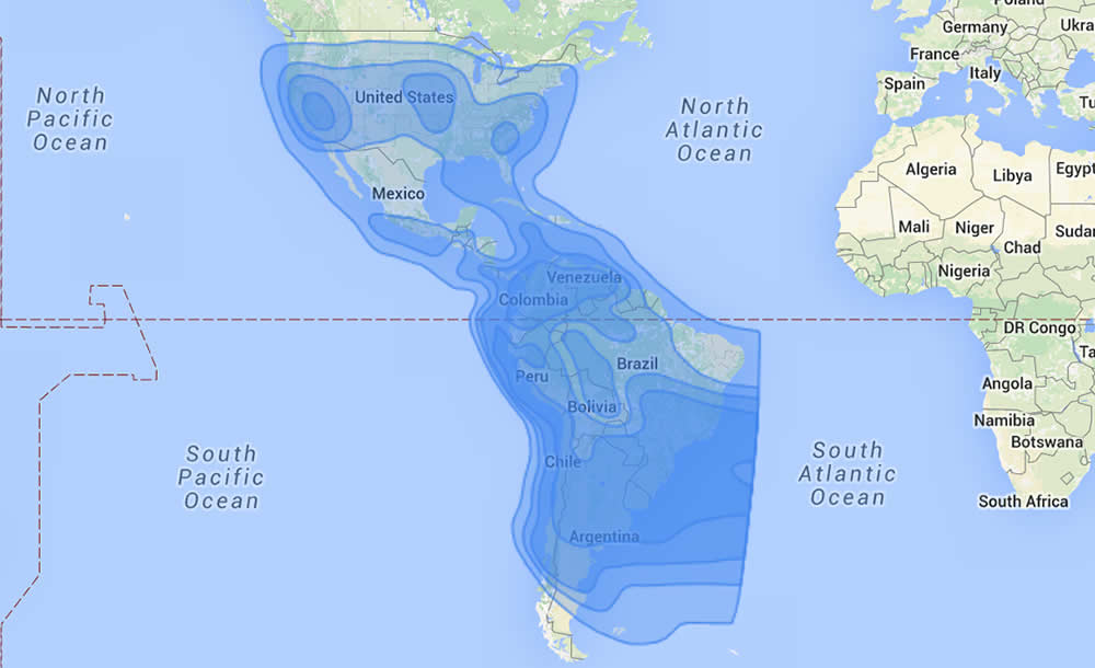 Eutelsat (113°W)<br><Strong>Ku Band</strong>