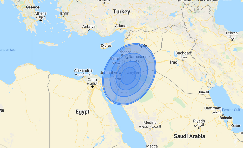 Arabsat 5C (Levant)<br><Strong>Ka Band</strong>