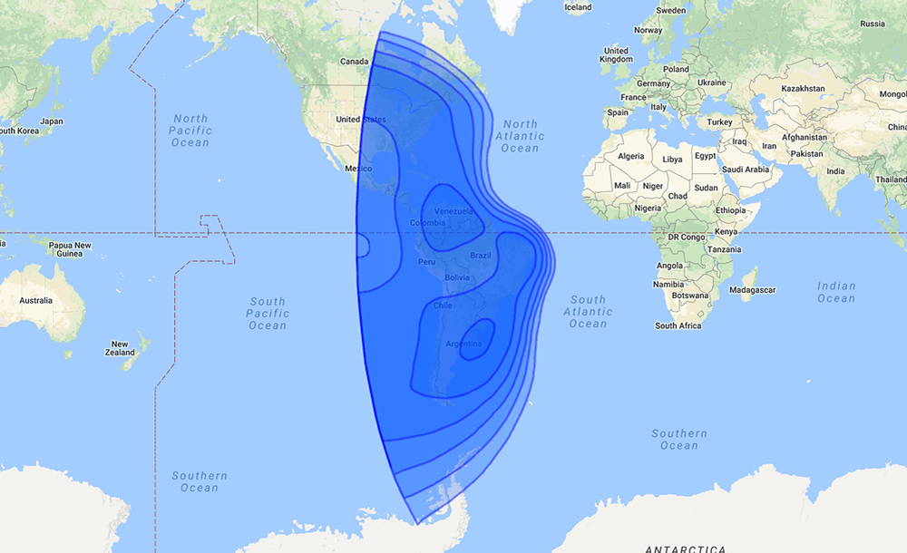 SES-4 Western Hemisphere (22°W)<br><Strong>C Band</strong>